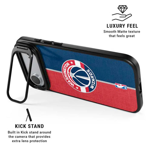NBA Washington Wizards Canvas Split iPhone 17 Air Kickstand Case