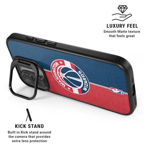 NBA Washington Wizards Canvas Split iPhone 17 Kickstand Case