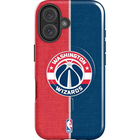 NBA Washington Wizards Canvas Split iPhone 17 Magsafe Impact Case