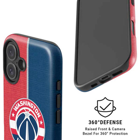 NBA Washington Wizards Canvas Split iPhone 17 Magsafe Impact Case