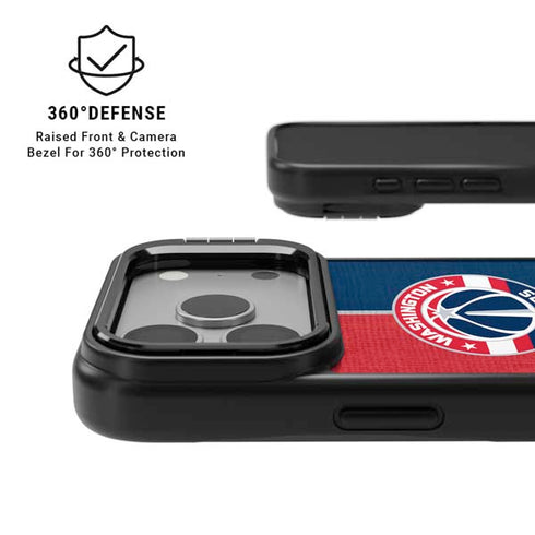 NBA Washington Wizards Canvas Split iPhone 17 Pro Kickstand Case