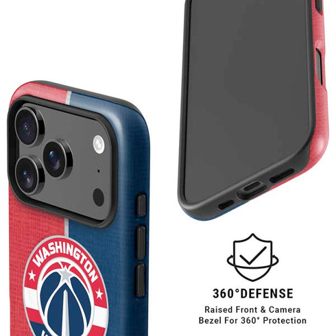 NBA Washington Wizards Canvas Split iPhone 17 Pro Magsafe Impact Case