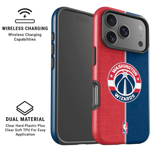 NBA Washington Wizards Canvas Split iPhone 17 Pro Magsafe Impact Case
