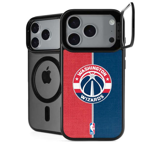 NBA Washington Wizards Canvas Split iPhone 17 Pro Max Kickstand Case