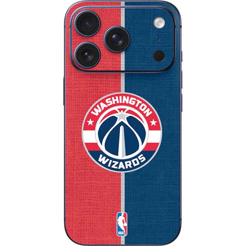 NBA Washington Wizards Canvas Split iPhone 17 Pro Skin