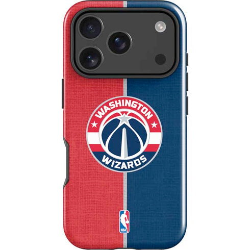 NBA Washington Wizards Canvas Split iPhone 18 Pro Impact Case