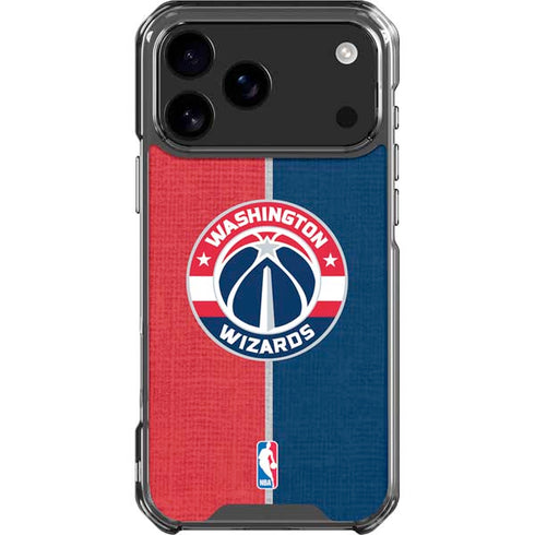 NBA Washington Wizards Canvas Split iPhone 18 Pro Max Clear Case