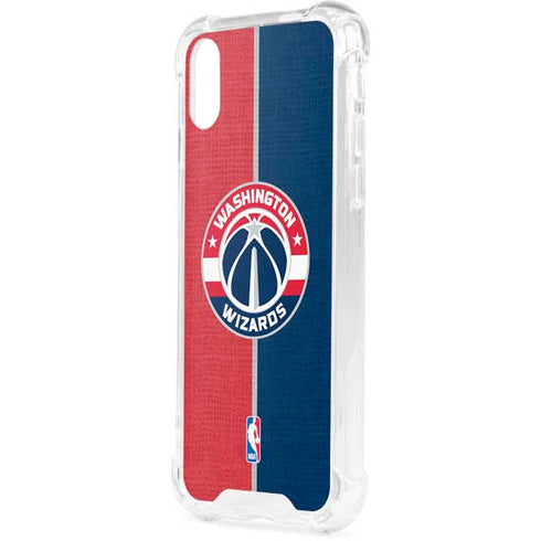 NBA Washington Wizards Canvas Split iPhone XS Clear Case