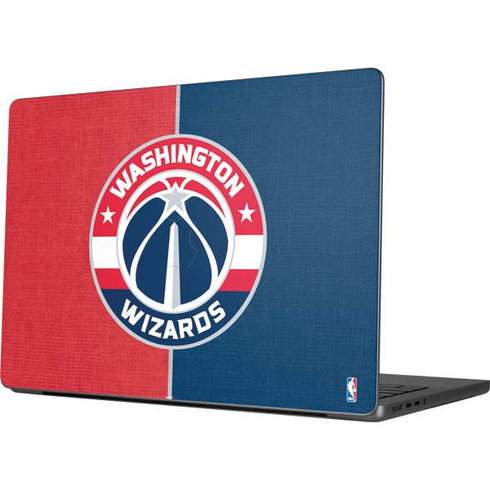 NBA Washington Wizards Canvas Split Apple MacBook Pro 14-inch Skin