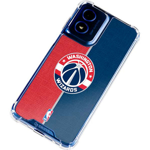 NBA Washington Wizards Canvas Split Moto G 5G (2024) Clear Case