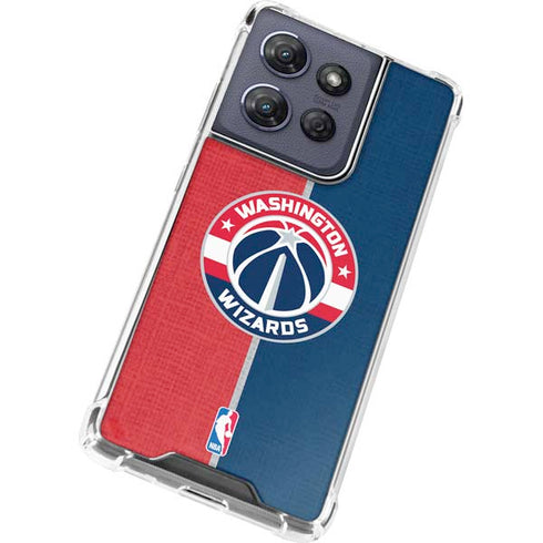 NBA Washington Wizards Canvas Split Moto G Play 5G (2025) Clear Case