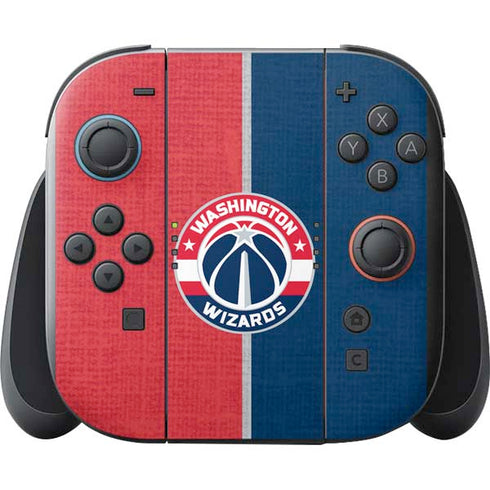 NBA Washington Wizards Canvas Split Nintendo Switch 2 (2025) with Joy-Con Skin