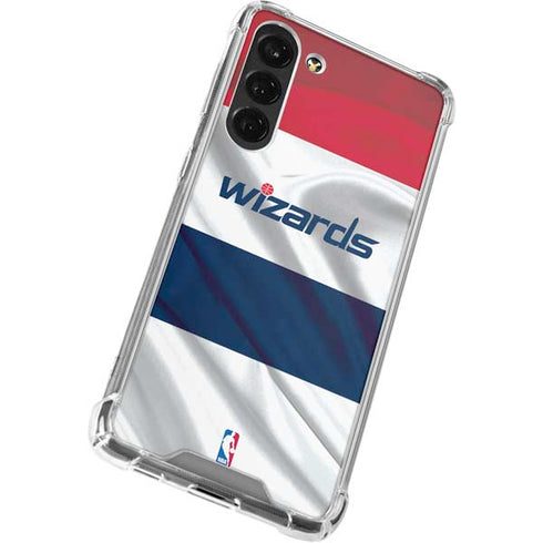 NBA Washington Wizards Home Jersey Galaxy S24 FE Clear Case