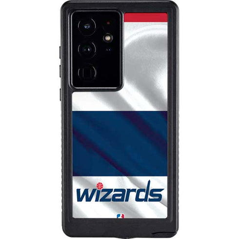 NBA Washington Wizards Home Jersey Galaxy S24 Ultra Waterproof Case