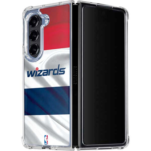 NBA Washington Wizards Home Jersey Galaxy Z Fold5 5G Clear Case