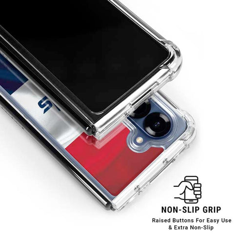 NBA Washington Wizards Home Jersey Galaxy Z Fold6 Clear Case