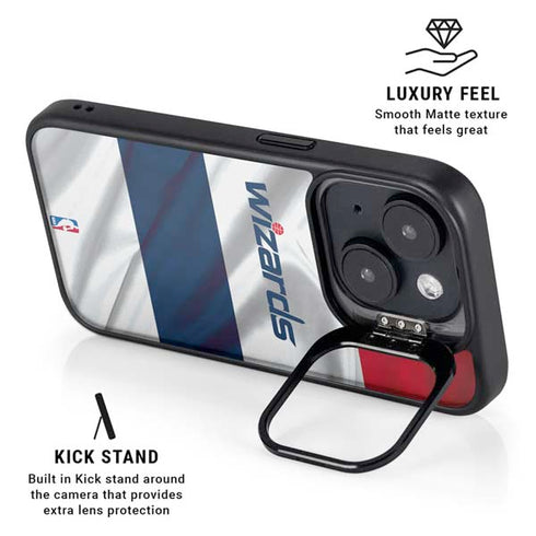 NBA Washington Wizards Home Jersey iPhone 14 Plus Kickstand Case