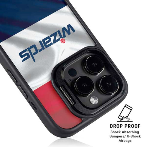 NBA Washington Wizards Home Jersey iPhone 15 Pro Max Kickstand Case