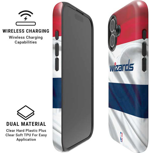 NBA Washington Wizards Home Jersey iPhone 16 Magsafe Impact Case