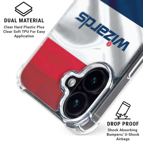 NBA Washington Wizards Home Jersey iPhone 16 Plus MagSafe Case