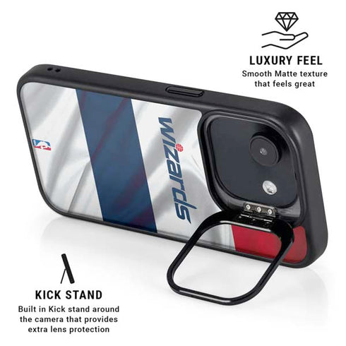 NBA Washington Wizards Home Jersey iPhone 16e Kickstand Case