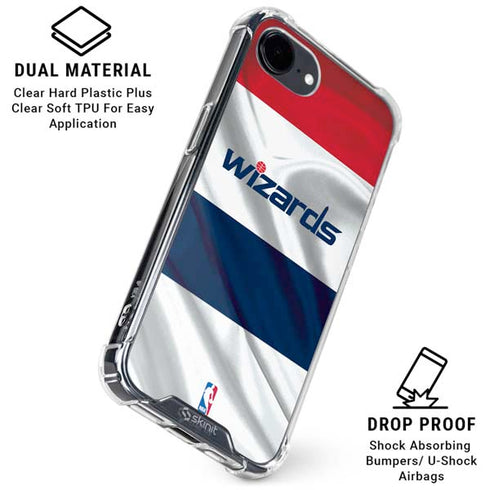 NBA Washington Wizards Home Jersey iPhone 16e Clear Case