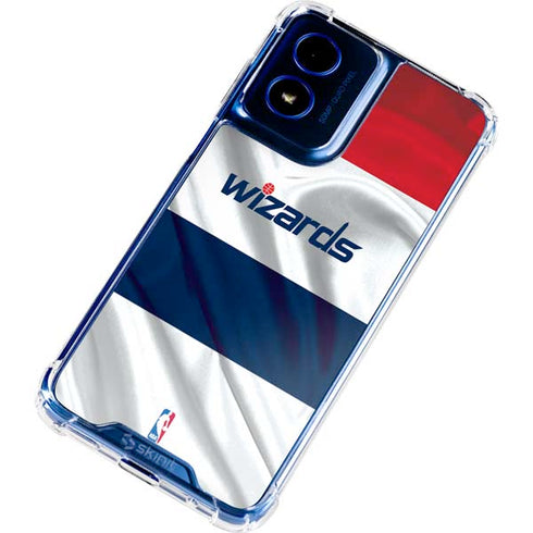 NBA Washington Wizards Home Jersey Moto G 5G (2024) Clear Case