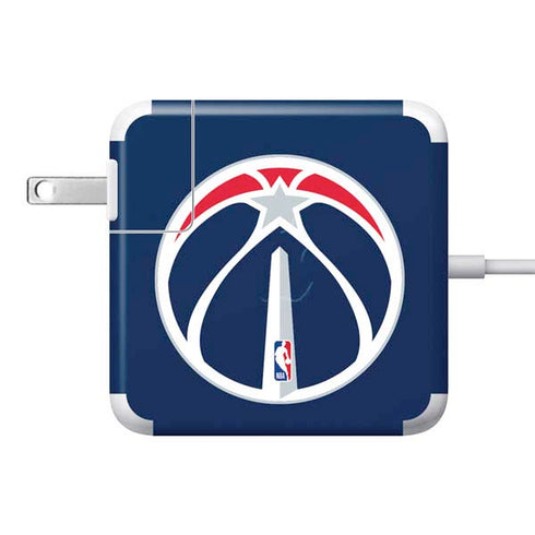NBA Washington Wizards Large Logo 85W Power Adapter (15 and 17 inch MacBook Pro Charger) Skin