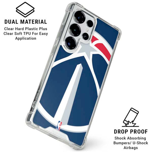 NBA Washington Wizards Large Logo Galaxy S25 Ultra Clear Case