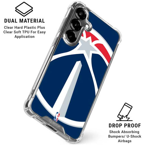 NBA Washington Wizards Large Logo Galaxy S26 Clear Case