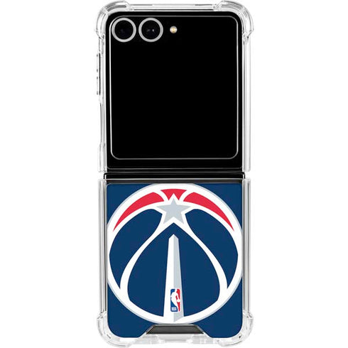 NBA Washington Wizards Large Logo Galaxy Z Flip7 Clear Case