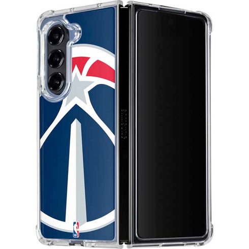 NBA Washington Wizards Large Logo Galaxy Z Fold5 5G Clear Case