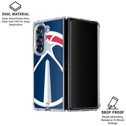 NBA Washington Wizards Large Logo Galaxy Z Fold6 Clear Case