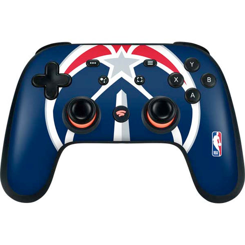 NBA Washington Wizards Large Logo Google Stadia Controller Skin