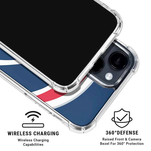 NBA Washington Wizards Large Logo iPhone 15 Clear Case