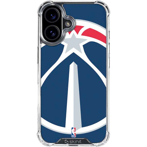 NBA Washington Wizards Large Logo iPhone 16 Plus Clear Case