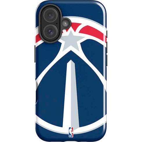 NBA Washington Wizards Large Logo iPhone 16 Plus Impact Case