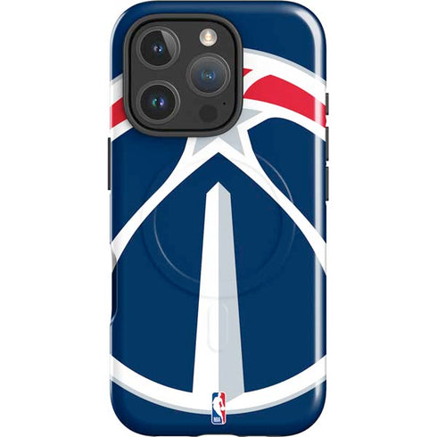 NBA Washington Wizards Large Logo iPhone 16 Pro Max Magsafe Impact Case