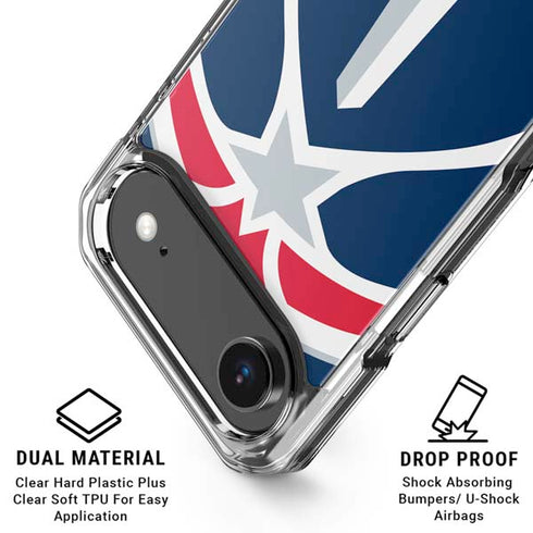 NBA Washington Wizards Large Logo iPhone 17 Air Clear Case