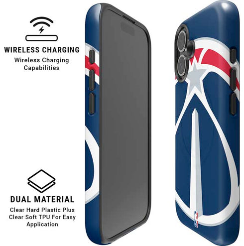 NBA Washington Wizards Large Logo iPhone 17 Magsafe Impact Case