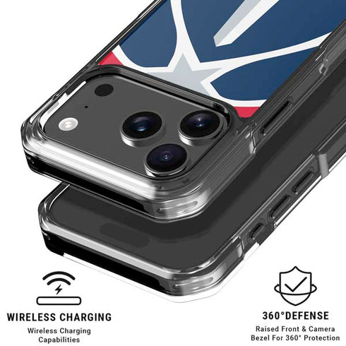 NBA Washington Wizards Large Logo iPhone 18 Pro Clear Case