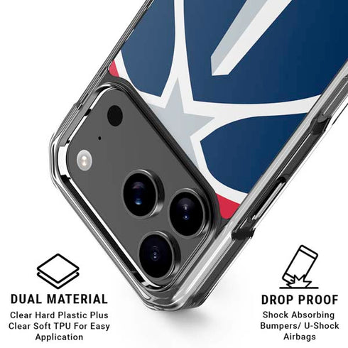 NBA Washington Wizards Large Logo iPhone 18 Pro Clear Case