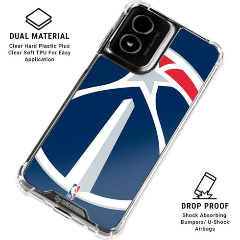 NBA Washington Wizards Large Logo Moto G Power 5G (2024) Clear Case