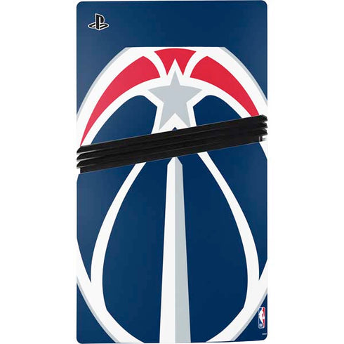 NBA Washington Wizards Large Logo PS5 Pro Disk Bundle Skin