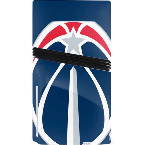 NBA Washington Wizards Large Logo PS5 Pro Disk Bundle Skin