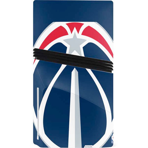 NBA Washington Wizards Large Logo PS5 Pro Disk Console Skin