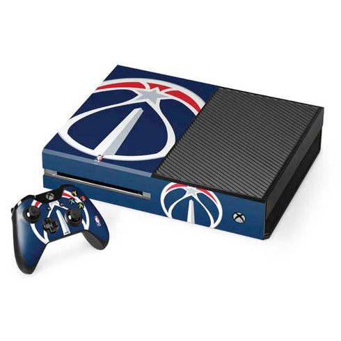 NBA Washington Wizards Large Logo Xbox One Console and Controller Bundle Skin