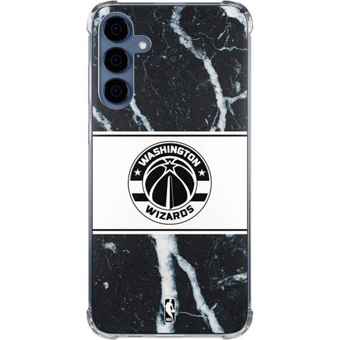 NBA Washington Wizards Marble Galaxy A35 5G Clear Case