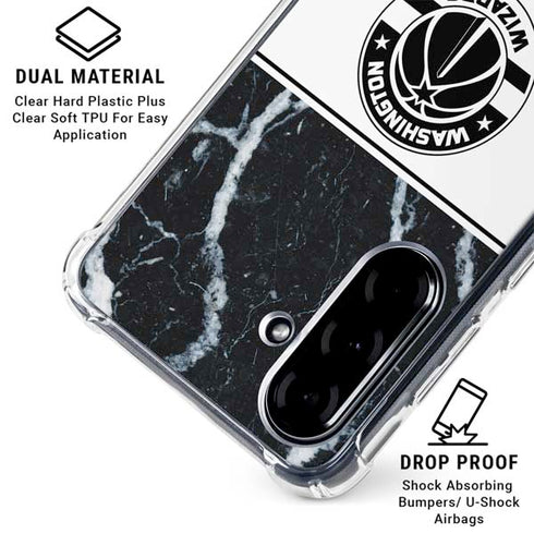NBA Washington Wizards Marble Galaxy A36 5G Clear Case
