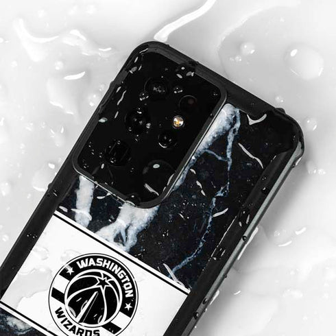NBA Washington Wizards Marble Galaxy S24 Ultra Waterproof Case